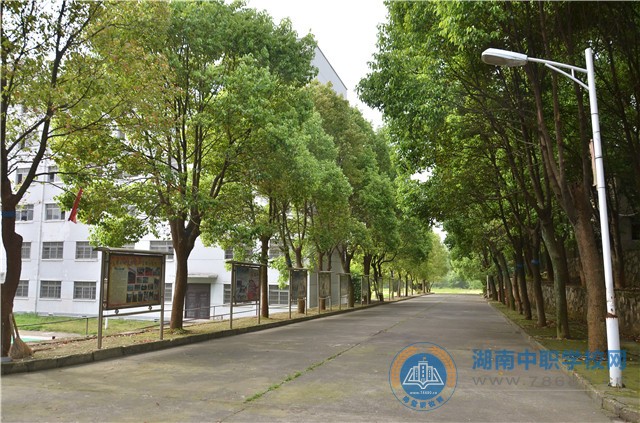 
岳陽市君山區職業技術學校校園一角